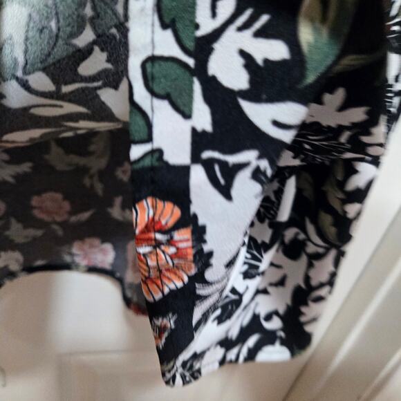 Zara Basic Floral Patchwork A-Line Mini Dress Women’s Small Boho Style - Picture 8 of 13